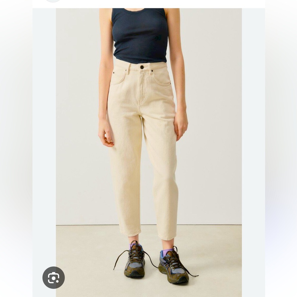 American Vintage Cream Le Big Carrot Jeans